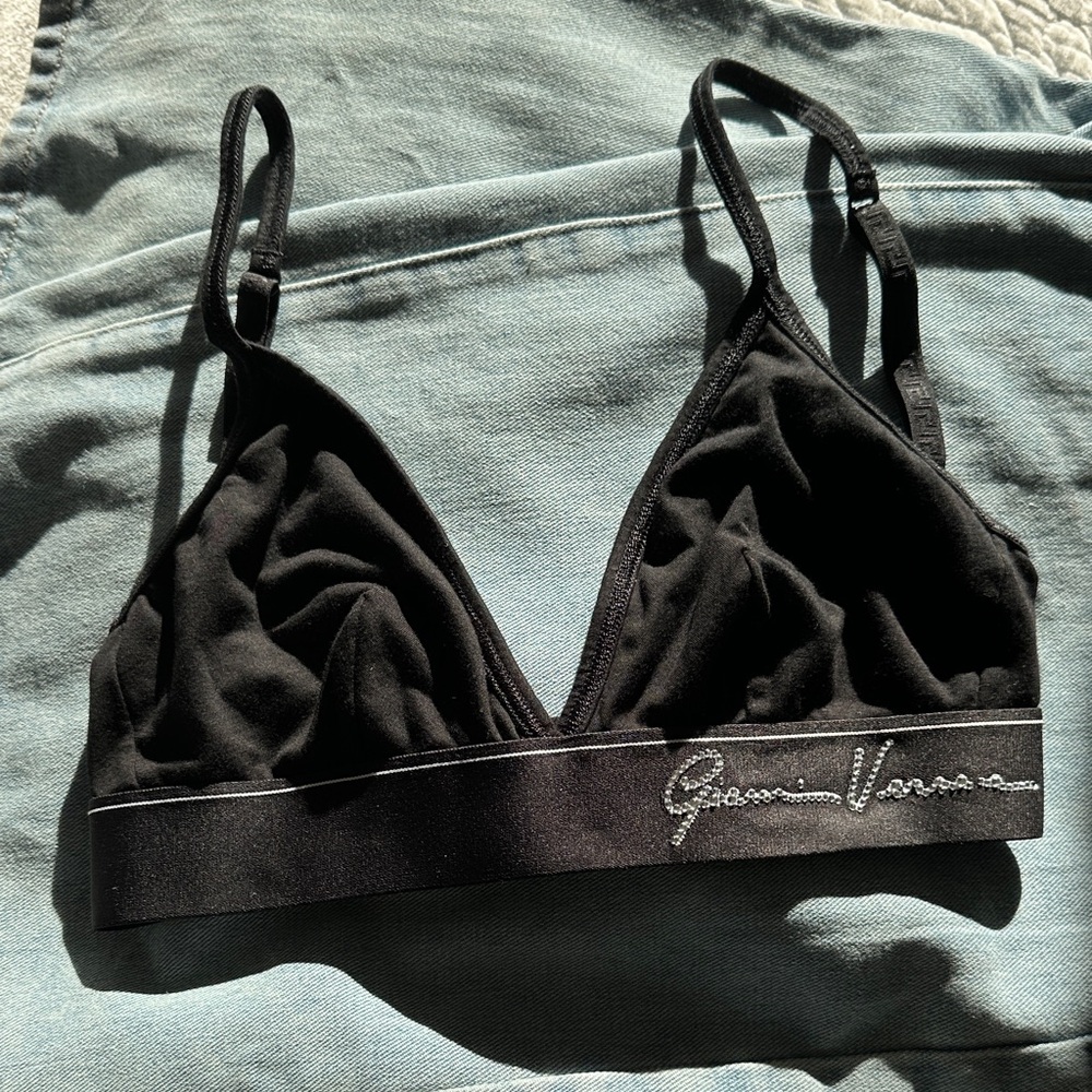 VERSACE Bra Top Bralette Rhinestones Gianni Versace NEW Size 1 / XS Authentic